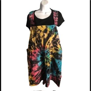 Gypsy Rose Short Overalls.   TURQ.  64483